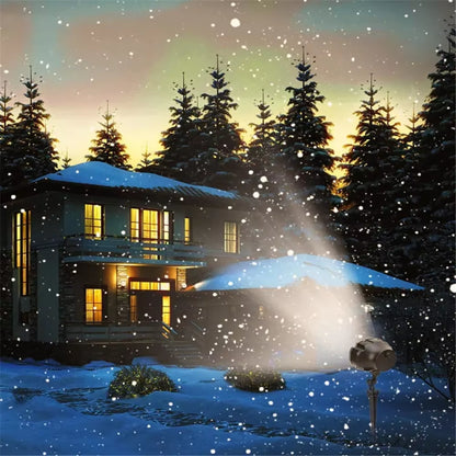 Snowfall LED Light Projector, Snow Falling Projector Lamp Dynamic Snow Effect Spotlight for Garden Outdoor Wedding Gift