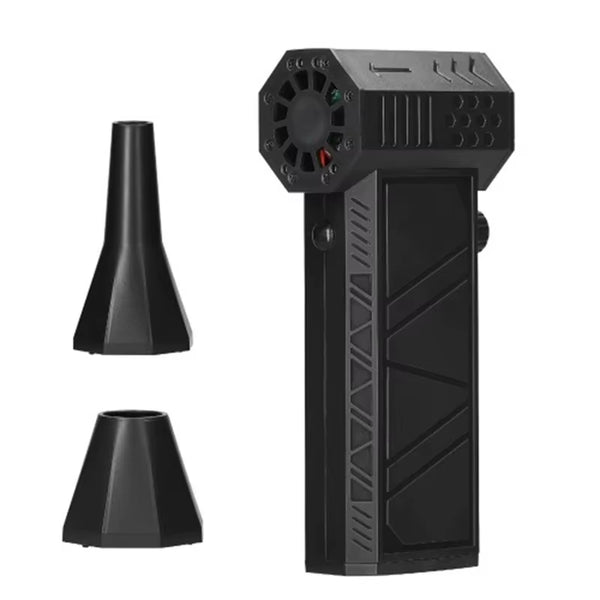 X6 Turbofan Handheld High Power Jet Fan 130000RPM Brushless Motor Mini Air Duster for Efficient Cleaning Black