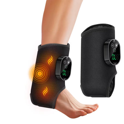 4 in 1 Electric Foot Ankle Massager Vibration & Heating Pads for Muscle Relief Elbow Relax Muscles Warmth in Winter